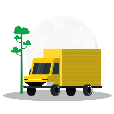 Delivery Van  Illustration