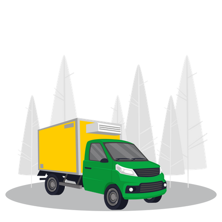 Delivery Van  Illustration