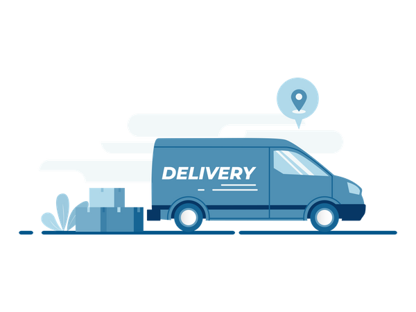 Delivery Van  Illustration