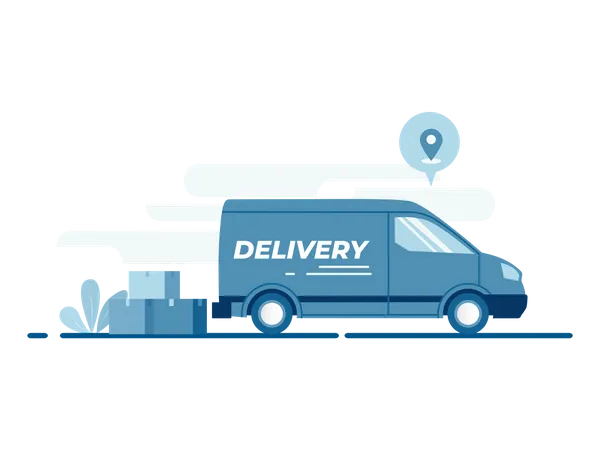 Delivery Van  Illustration