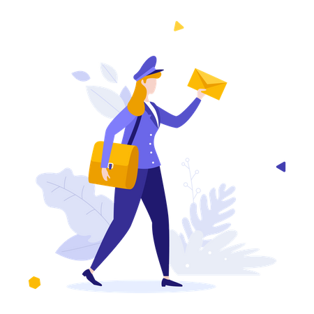 Delivery Woman Illustration