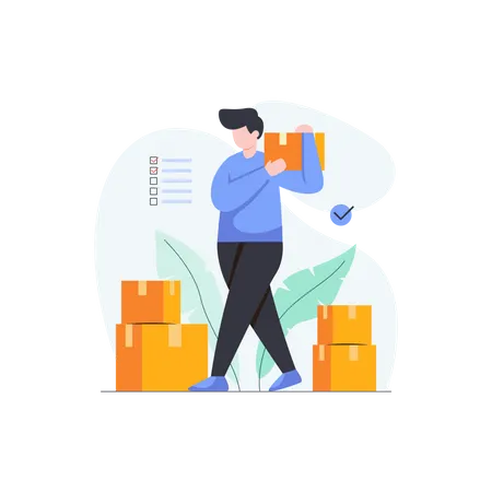 Package Delivery Illustration