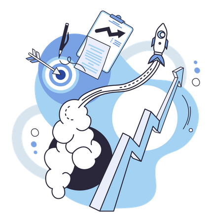 Démarrage d'entreprise  Illustration