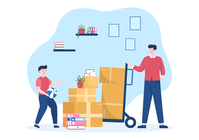 Déménagement  Illustration