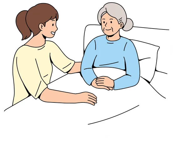 Dementia Care Homes and Elderly Care  Illustration