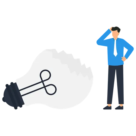 Demotivated employee due to target failure  Illustration
