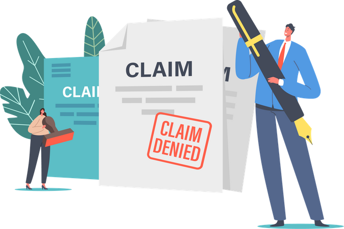 Denied Insurance  Illustration