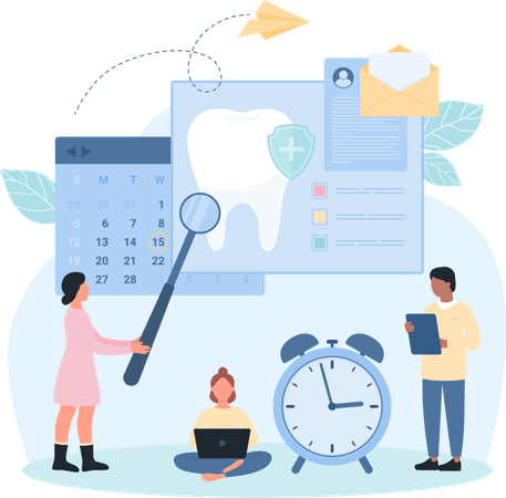 Dental Appointment  Illustration