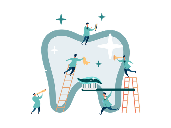 Dental care  Illustration