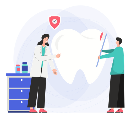 Dental Care  Illustration