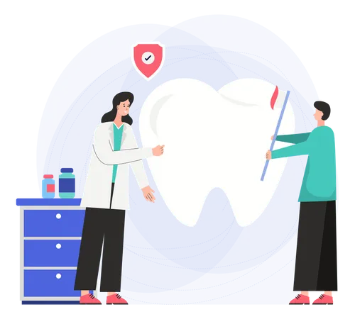 Dental Care  Illustration