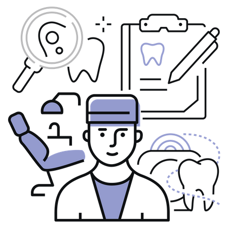 Dental care  Illustration