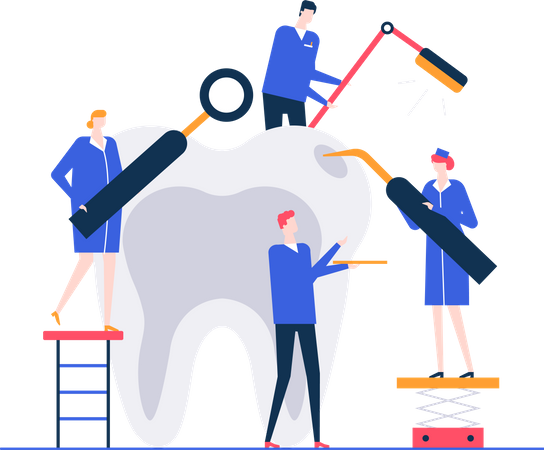 Dental care  Illustration