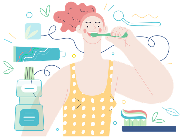 Dental care  일러스트레이션