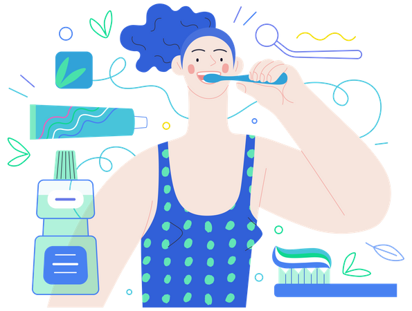 Dental care  일러스트레이션
