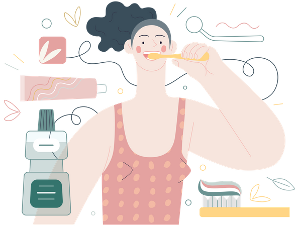 Dental care  일러스트레이션