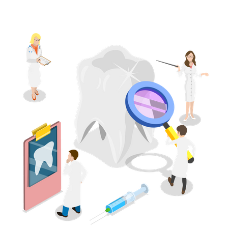 Dental checkup  Illustration