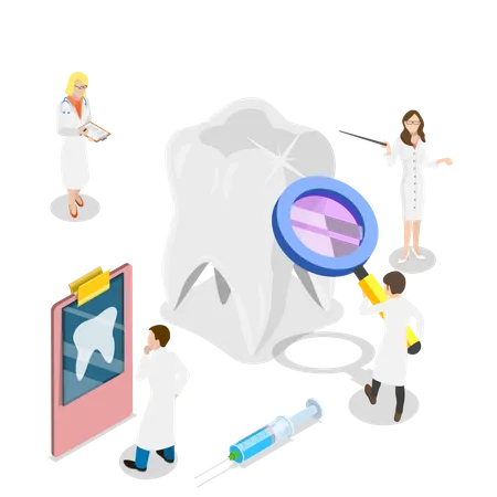 Dental checkup Illustration