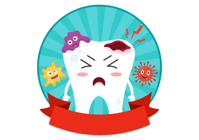 National Toothache Day Vector Illustration On February 9 For Dental Hygiene So As Not To Cause Pain From Germs Or Bacteria In Flat Background Illustration