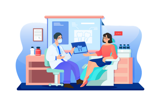 Dental Checkup  Illustration