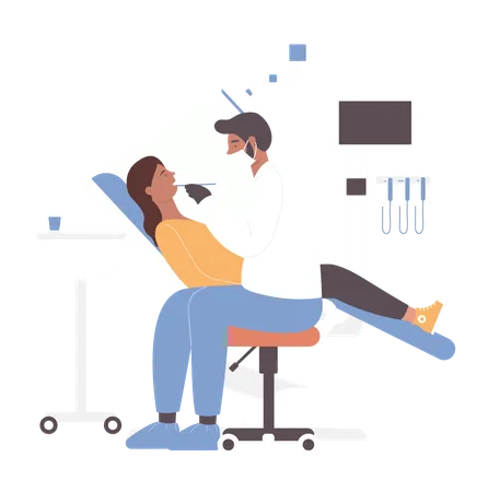 Dental checkup  Illustration