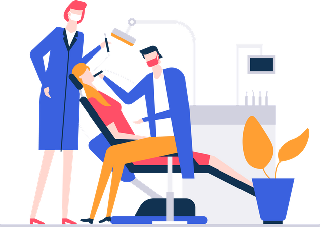 Dental checkup  Illustration