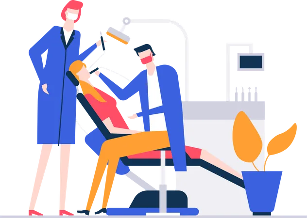 Dental checkup  Illustration