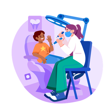 Dental checkup  Illustration