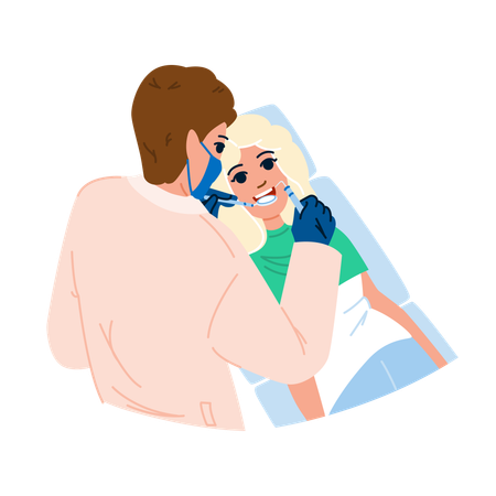 Dental checkup  Illustration