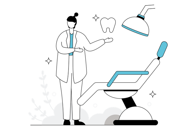 Dental Clinic  Illustration