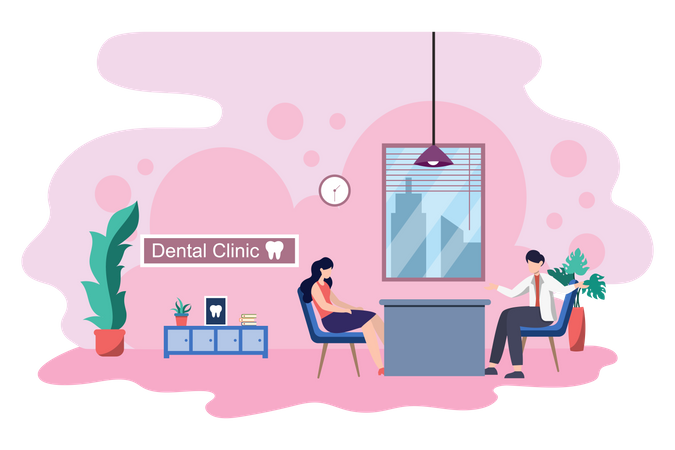 Dental Clinic  Illustration