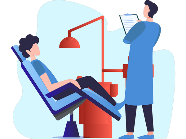 Dental Examination  Illustration