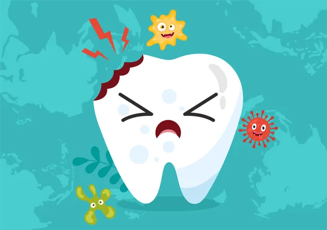 Dental Health Awareness  Illustration