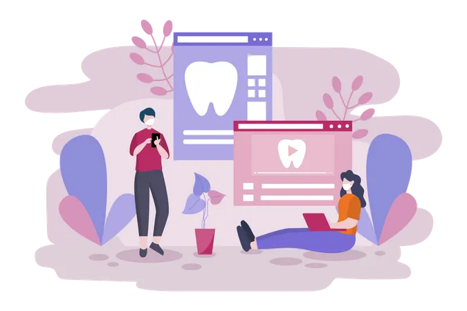 Dental healthcare  Illustration