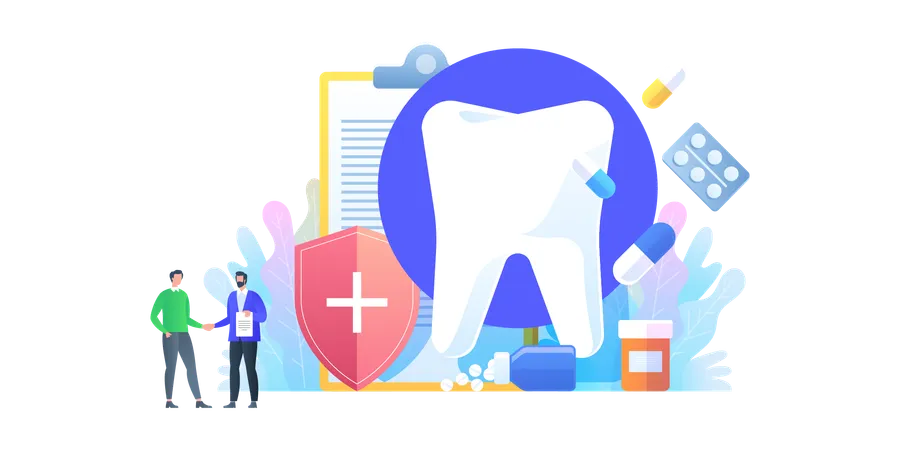 Dental Insurance Policy  Illustration