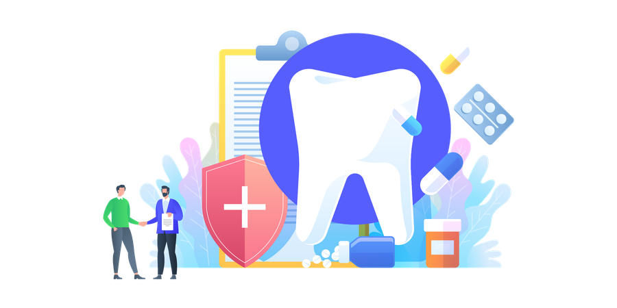 Dental Insurance Policy  Illustration