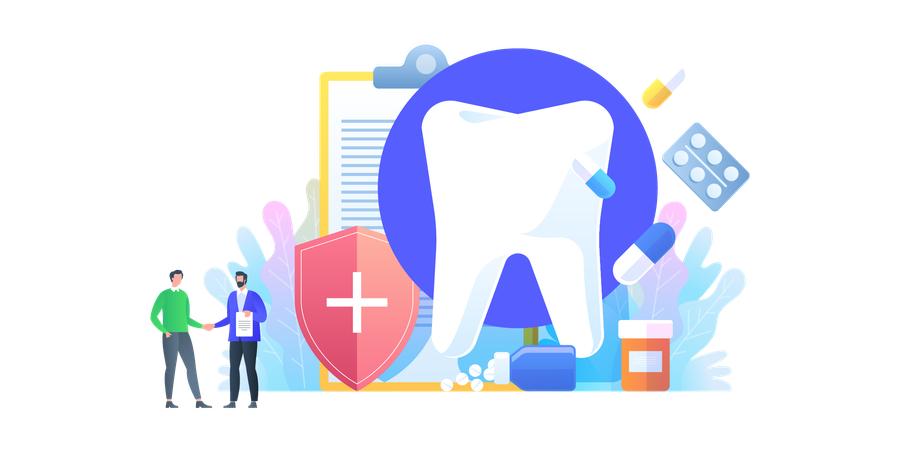 Dental Insurance Policy  일러스트레이션