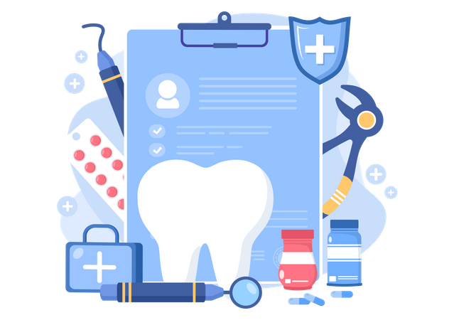 Dental report Illustration