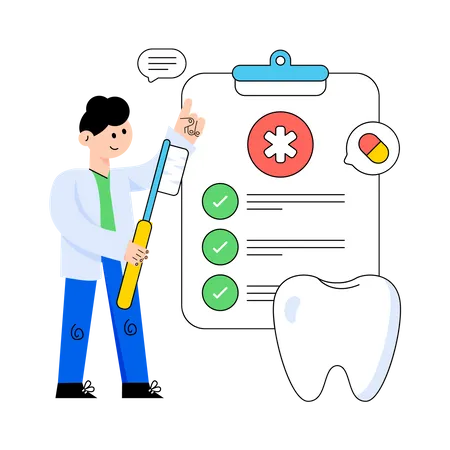 Dental Treatment  Illustration