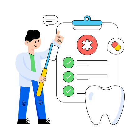 Dental Treatment  Illustration