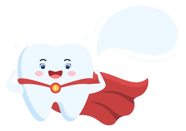 Dentes saudáveis  Ilustração