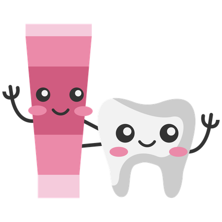 Dentifrice et dent  Illustration