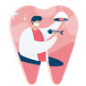 tooth decay illustration svg