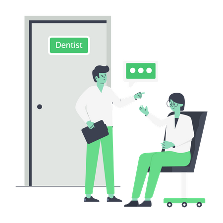 Dentist Waiting Room  Illustration