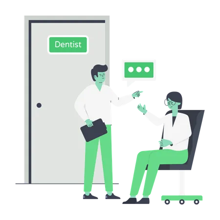 Dentist Waiting Room  Illustration