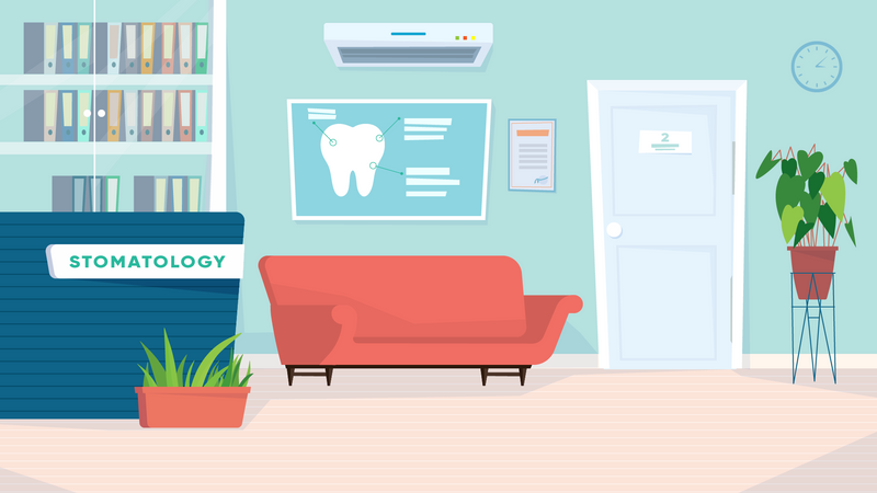 Dentist Waiting Room  Illustration