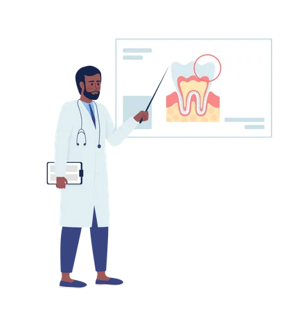 Dentista profesional  Ilustración