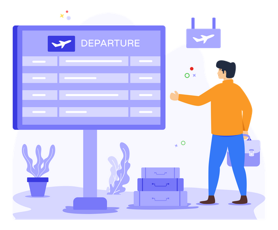 Departure Board  Illustration