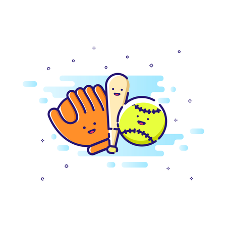 Deporte de béisbol  Ilustración