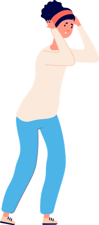 Depressed Woman  Illustration